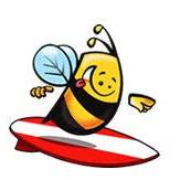 bee surfing